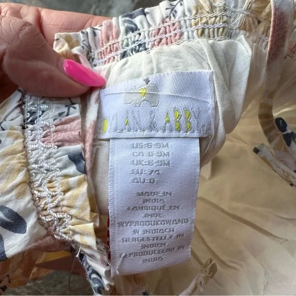 Dylan & Abby Floral Bubble Romper with Matching Headband NWT Size 6-9 months - Picture 6 of 7